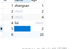 mysql中查询字段为null的数据navicat问题