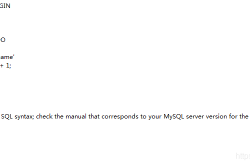 You have an error in your SQL syntax; check the manual that corresponds解决方法