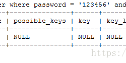 mysql索引失效的几种情况分析