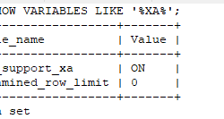 mysql跨库事务XA操作示例