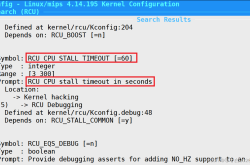 Linux INFO: rcu_sched self-detected stall on CPU